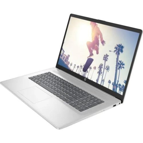 Ноутбук HP 17-cn4023ua 17.3 FHD IPS, Core 3-100U/8Gb/SSD512Gb/Intel Graphics/DOS/Сріблястий (A0NG1EA)