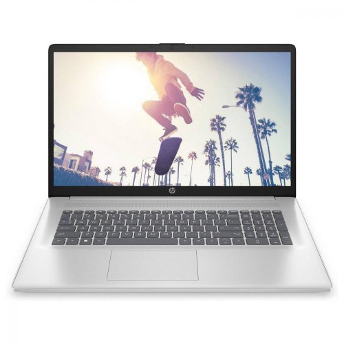 Ноутбук HP 17-cn4018ua 17.3 FHD IPS, Core 5-120U/16Gb/SSD512Gb/Intel Graphics/W11H6/Сріблястий (A0NF6EA)