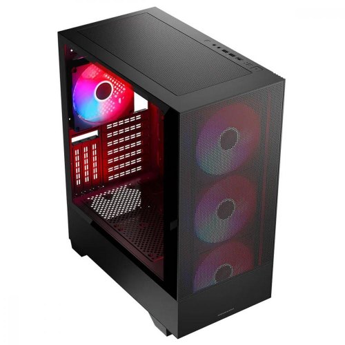 Корпус без БЖ, Modecom SIROCO ARGB FLOW MIDI BLACK ATX