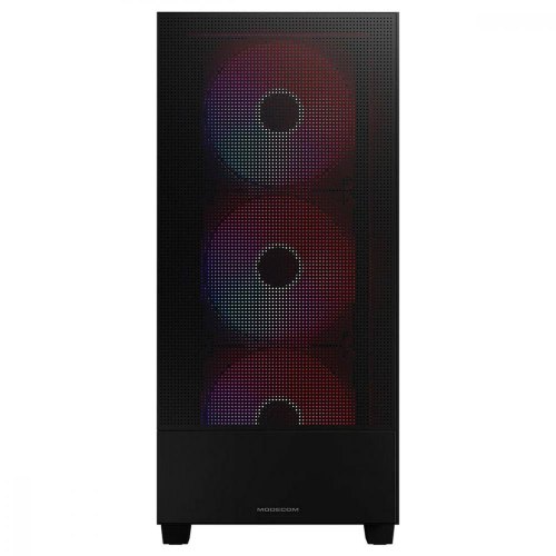 Корпус без БЖ, Modecom SIROCO ARGB FLOW MIDI BLACK ATX