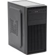 Корпус з БЖ, Casecom GN-1718 500W-120mm USB 3.0 mATX, Black