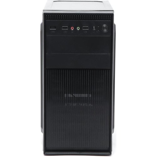 Корпус з БЖ, Casecom GN-1718 500W-120mm USB 3.0 mATX, Black