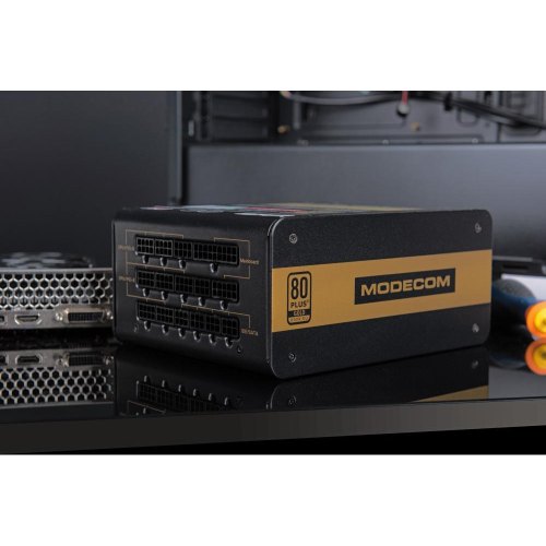 Блок живлення, 850W Modecom VOLCANO 850 GOLD, 120mm, MODULAR, 80+ Gold, Retail Box