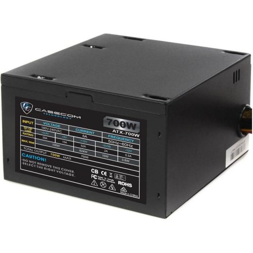 Блок живлення, 700W Casecom, 120mm, 4хSATA, Bulk