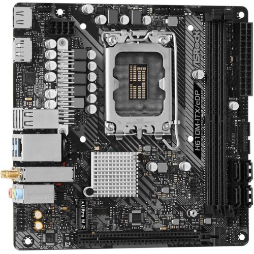 Материнська плата ASRock H610M-ITX/eDP s1700 2*DDR4 HDMI DP M.2 miniITX