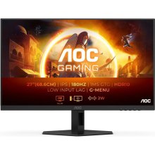 Монітор 27 AOC 27G4XE, IPS, 180Гц, 1мс, HDMIx2, DP, колонки, чорний