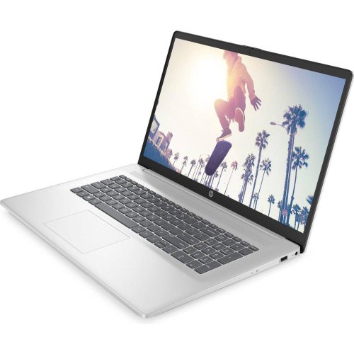 Ноутбук HP 17-cn4019ua 17.3 FHD IPS, Core 5-120U/16Gb/SSD512Gb/Intel Graphics/DOS/Сріблястий (A0NF7EA)