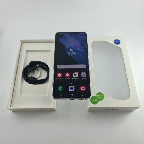 Смартфон Samsung Galaxy S21 Plus (G996B) 128Gb Phantom Silver (SM-G996BZSDSEK) USED **