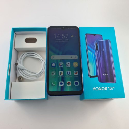 Смартфон Honor 10i 2019 4/128Gb Phantom Blue (HRY-LX1T) USED **