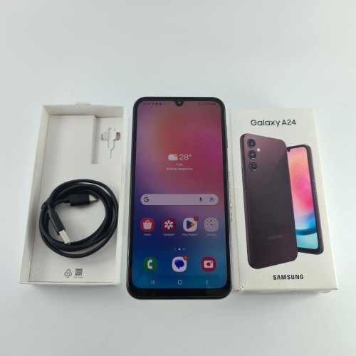 Смартфон Samsung Galaxy A24 (A245F) 128Gb Dark red (SM-A245FDRVSEK) USED **