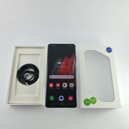 Смартфон Samsung Galaxy S21 Ultra (G998B) 128Gb Phantom Black (SM-G998BZKDSEK) USED **