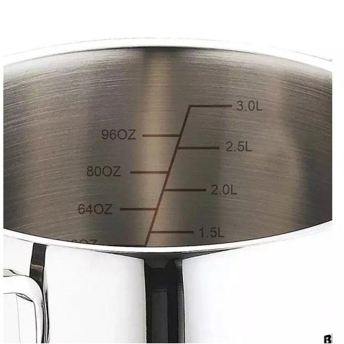 Набір каструль Bergner Classic, 1.7 л, 2.3 л, 3.3 л, 6 предметів (BG-6284)