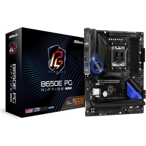 Материнська плата ASRock B650E PG Riptide WiFi sAM5 4xDDR5 3xM.2 HDMI ATX