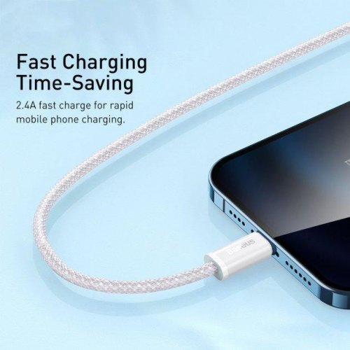 Кабель Lightning Baseus Dynamic Series Fast Charging Data Cable USB to Lightning 1m White (CALD000402)