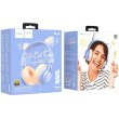 Навушники дротові, Hoco W36 Cat ear headphones with mic, Dream Blue