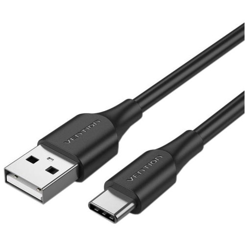 Кабель Vention USB 2.0 AM-Type-C, 0.5 м, 3.0A, (18W) PVC чорний