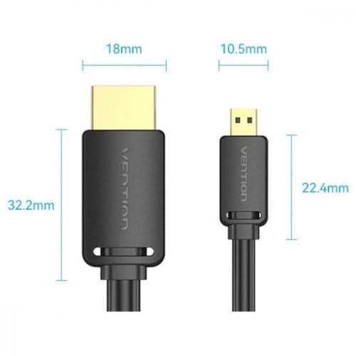 Кабель Vention HDMI, 3.0 м, V2.0 4K 60Гц 18Gbps HDR Dolby