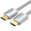 Кабель Vention HDMI,15.0 м, V2.0, 4K обплетення, Silver Metal Type