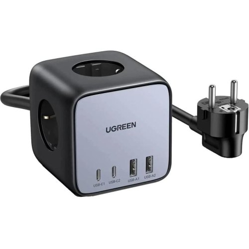 Мережевий зарядний пристрій Ugreen 4xUSB 65W DigiNest Cube (2хUSB-C+2xUSB-A) CD268