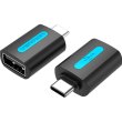 Перехідник Vention USB 2.0 Type-C to USB (OTG) Black PVC