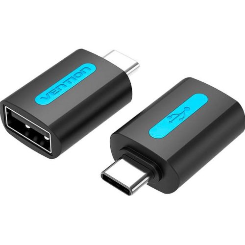 Перехідник Vention USB 2.0 Type-C to USB (OTG) Black PVC