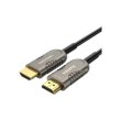 Кабель Vention HDMI, 60.0 м, V2.1, Optical 8K 60Гц 48Gbps Dolby 7.1 TPE Black Metal Type