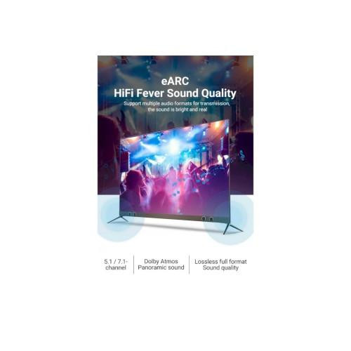 Кабель Vention HDMI, 60.0 м, V2.1, Optical 8K 60Гц 48Gbps Dolby 7.1 TPE Black Metal Type