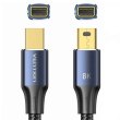 Кабель VentionDisplayPort mini  - mini 2.0м, V1.4, 8K 60Гц 32.4Gbps Blue Aluminum Alloy, Ventio