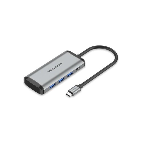 Хаб USB Vention 3.1 Type-C -> 3хUSB 3.0/TF/SD/PD 87W 6-in-1