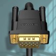 Кабель Vention VGA, 2.0 м, з ферритами, чорний