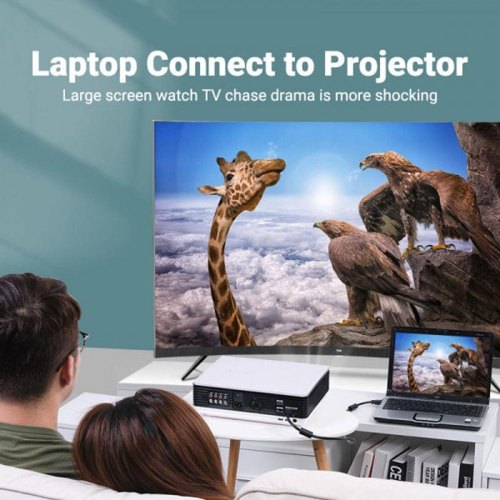 Кабель Vention VGA, 2.0 м, з ферритами, чорний