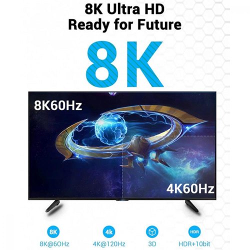 Кабель Vention HDMI, 5.0 м, V2.1, 8K 60Гц PVC