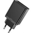 Мережевий зарядний пристрій Vention 1xUSB 18W (USB-A) QC3.0 чорний