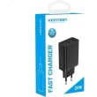 Мережевий зарядний пристрій Vention 1xUSB 20W (USB-С) PD чорний