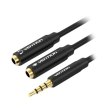 Перехідник Vention аудіо Jack 3.5mm чорний