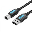 Кабель Vention USB AM-BM, 2.0 м, 480Mbps Printer PVC чорний