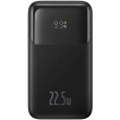 Зовнішній акумулятор PowerBank Baseus Comet Series 20000mAh 22.5W PD with Display USB-A / USB-C cable black
