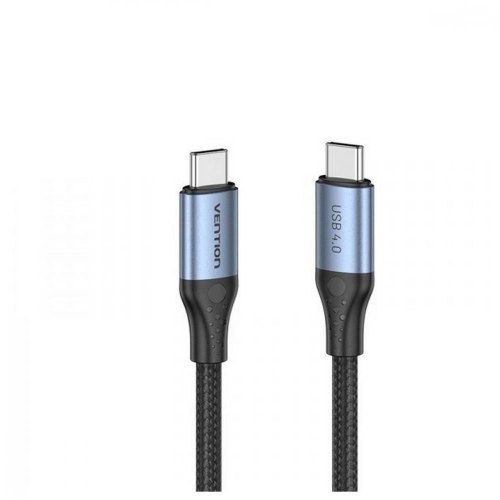Кабель Vention USB 4.0 Type-C, 1.0 м 240W (50V/5A) 8K60Hz Thunderbolt 4 Gray Aluminum Alloy