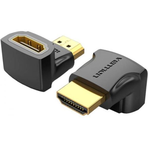 Перехідник Vention HDMI to HDMI, кут 90° 4K 60Hz PVC
