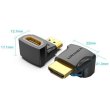 Перехідник Vention HDMI to HDMI, кут 90° 4K 60Hz PVC