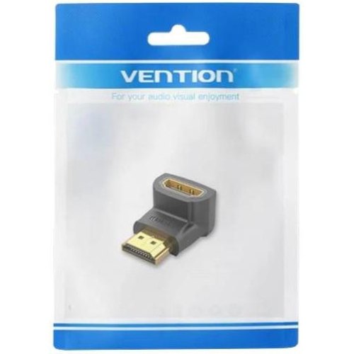 Перехідник Vention HDMI to HDMI, кут 90° 4K 60Hz PVC