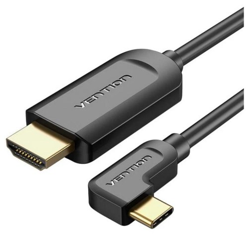 Кабель Vention USB 3.1 Type-C  - HDMI, 1.5m 90° 4K 60 Гц PVC Black