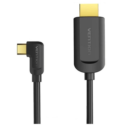 Кабель Vention USB 3.1 Type-C  - HDMI, 1.5m 90° 4K 60 Гц PVC Black