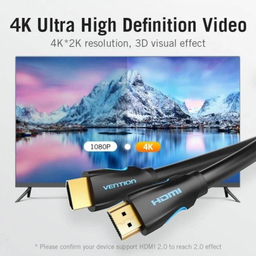 Кабель Vention HDMI, 20.0 м, V2.0, 4K 30Гц, PVC