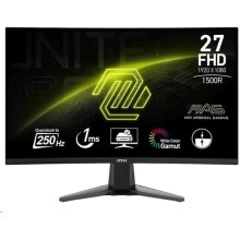 Монітор MSI MAG 27C6X 27 2xHDMI, DP, USB-C, 2xUSB, Audio, VA, 250Hz, 1ms, sRGB 99%, CURVED, AdaptiveSync