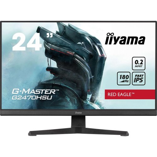 Монітор iiyama G2470HSU-B6 24 IPS, ігровий, 1920х1080, 0,2  мс, 180 Гц, Adaptive Sync, 1xHDMI 1.4/1xDP