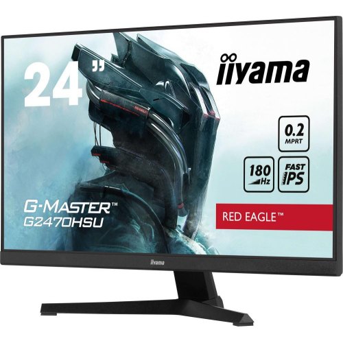 Монітор iiyama G2470HSU-B6 24 IPS, ігровий, 1920х1080, 0,2  мс, 180 Гц, Adaptive Sync, 1xHDMI 1.4/1xDP