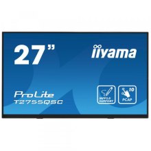 Монітор iiyama T2755QSC-B1 27 сенсорний, IPS, 2560х1440, 75 Г ц, 5 мс (GTG),  проекційно-ємністна технологія
