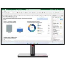Монітор Lenovo 63A2GAT1UA 27 IPS, 2560х1440, 4 мс, 60 Гц, HDR10, 1xHDMI 2.0/1xDP 1.4/1xDP Out/4xUSB 3.2