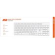 Клавіатура бездротова, 2E KS260 106key, WL, EN/UK, білий